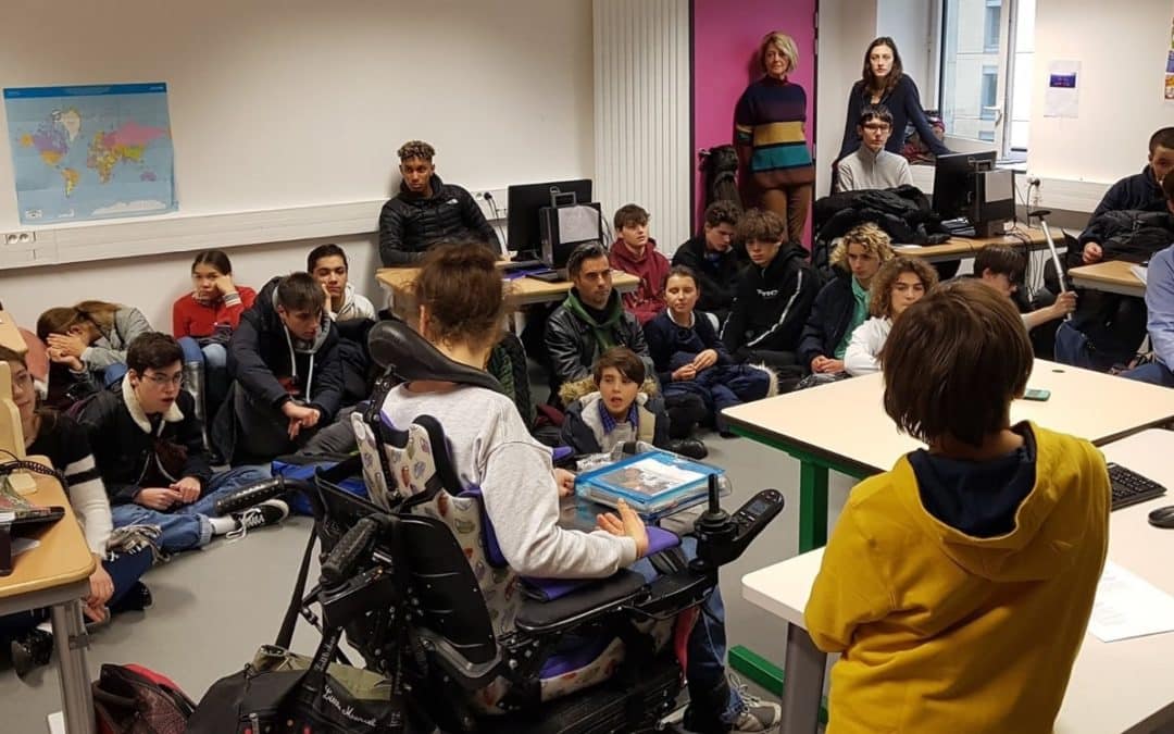 Une rencontre marquante, avec des élèves en situation de handicap